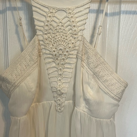 Boho style long dress with short under layer - Picture 4 of 4